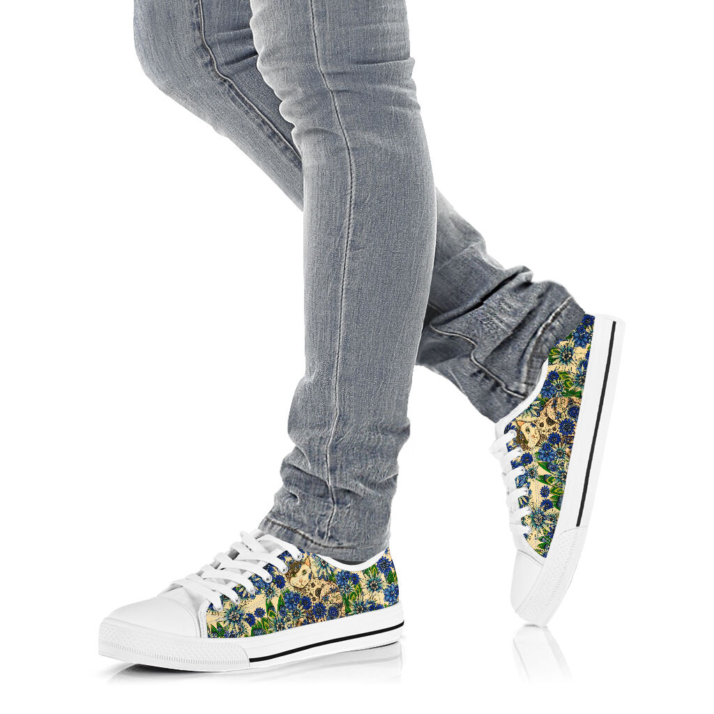 Cat Flower Cat Low Top Shoes 0622
