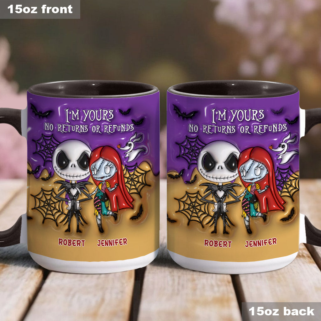 I'm Yours No Returns - Personalized Nightmare Accent Mug