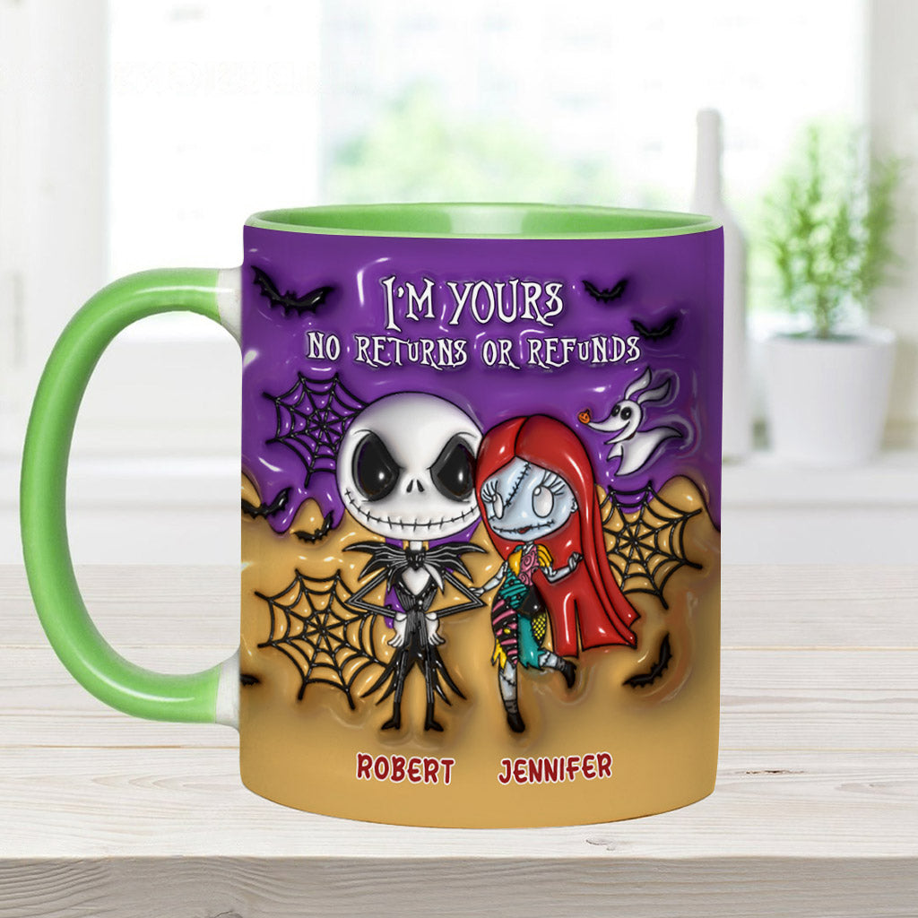 I'm Yours No Returns - Personalized Nightmare Accent Mug