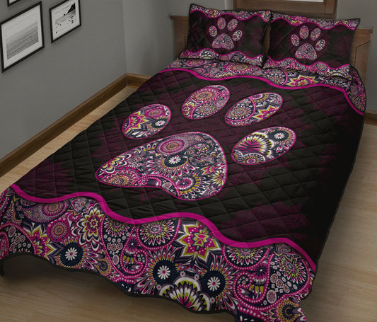 Dog Paws Dog Quilt Set 0622