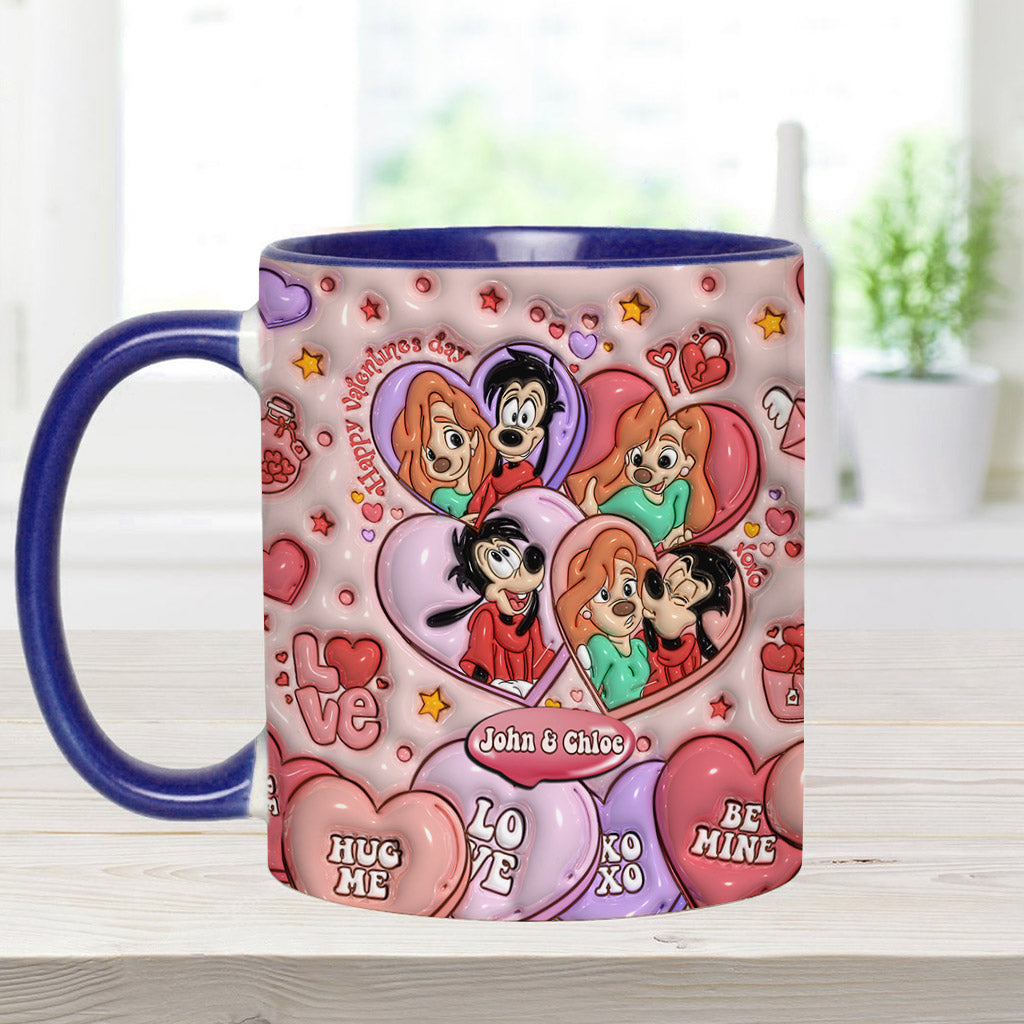 Happy Valentine's Day - Personalized Mouse Accent Mug