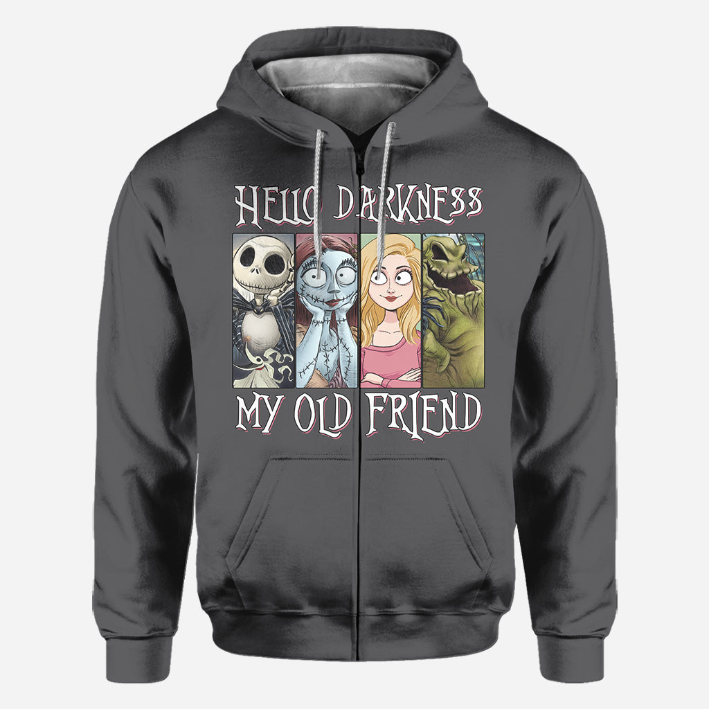 Hello Darkness My Old Friend - Personalized Nightmare All Over Shirt