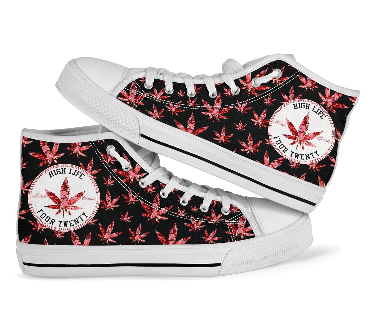 High Life Four Twenty - Weed High Top Shoes 0822