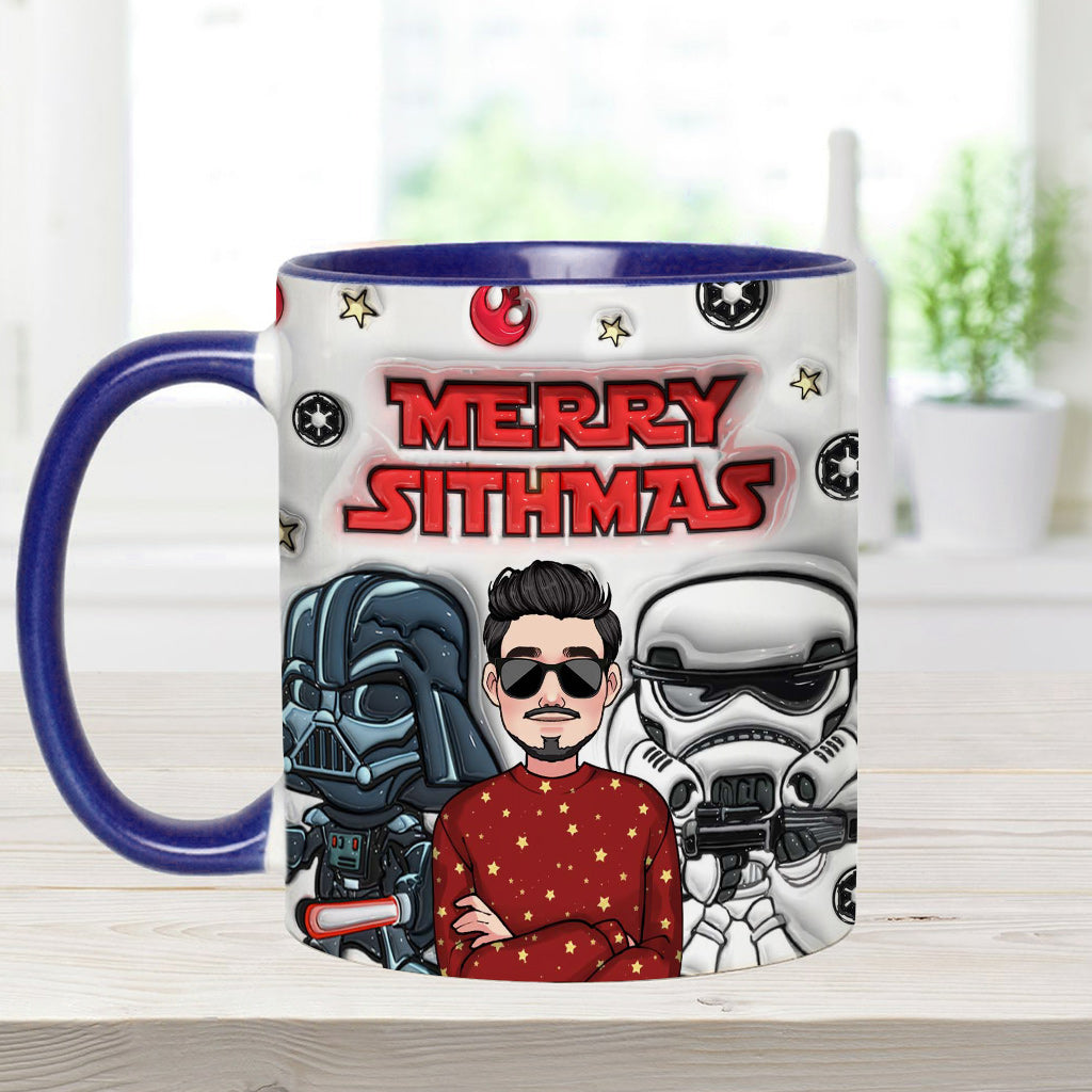 Merry Sithmas - Personalized The Force Accent Mug