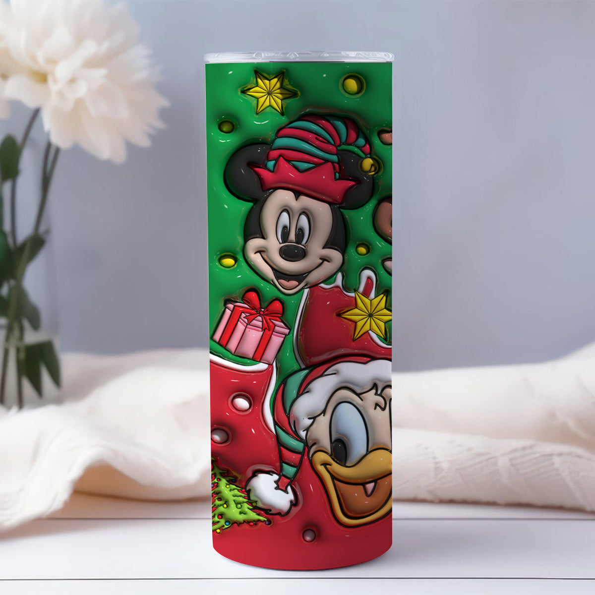 Christmas Is Coming - Personalized Mouse Skinny Tumbler