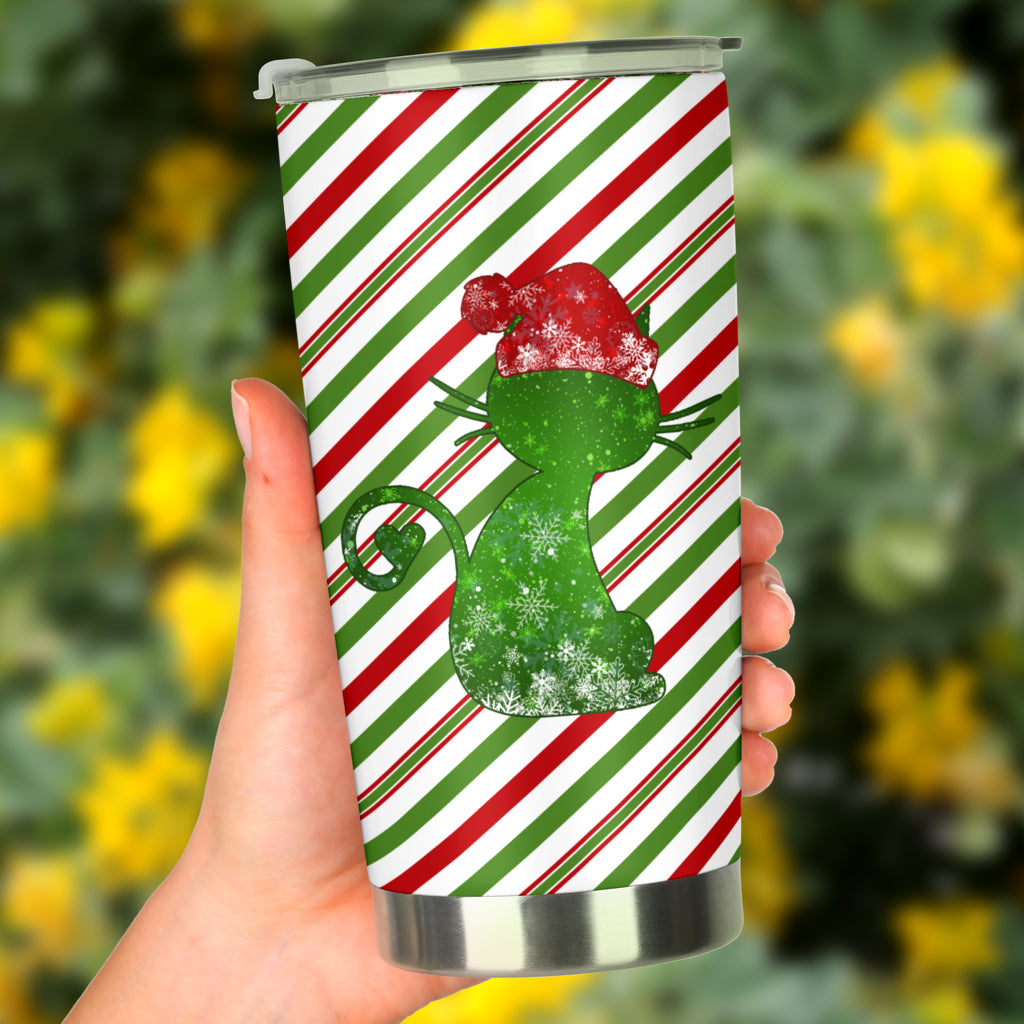 Meowy Christmas Cat Tumbler 0622