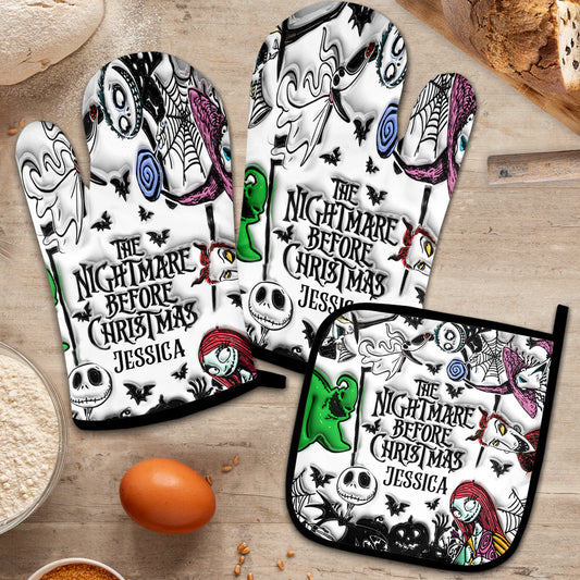 Nightmare - Personalized Nightmare Oven Mitts & Pot Holder Set