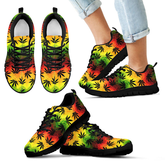 Rainbow Chevron - Weed Sneakers 0822
