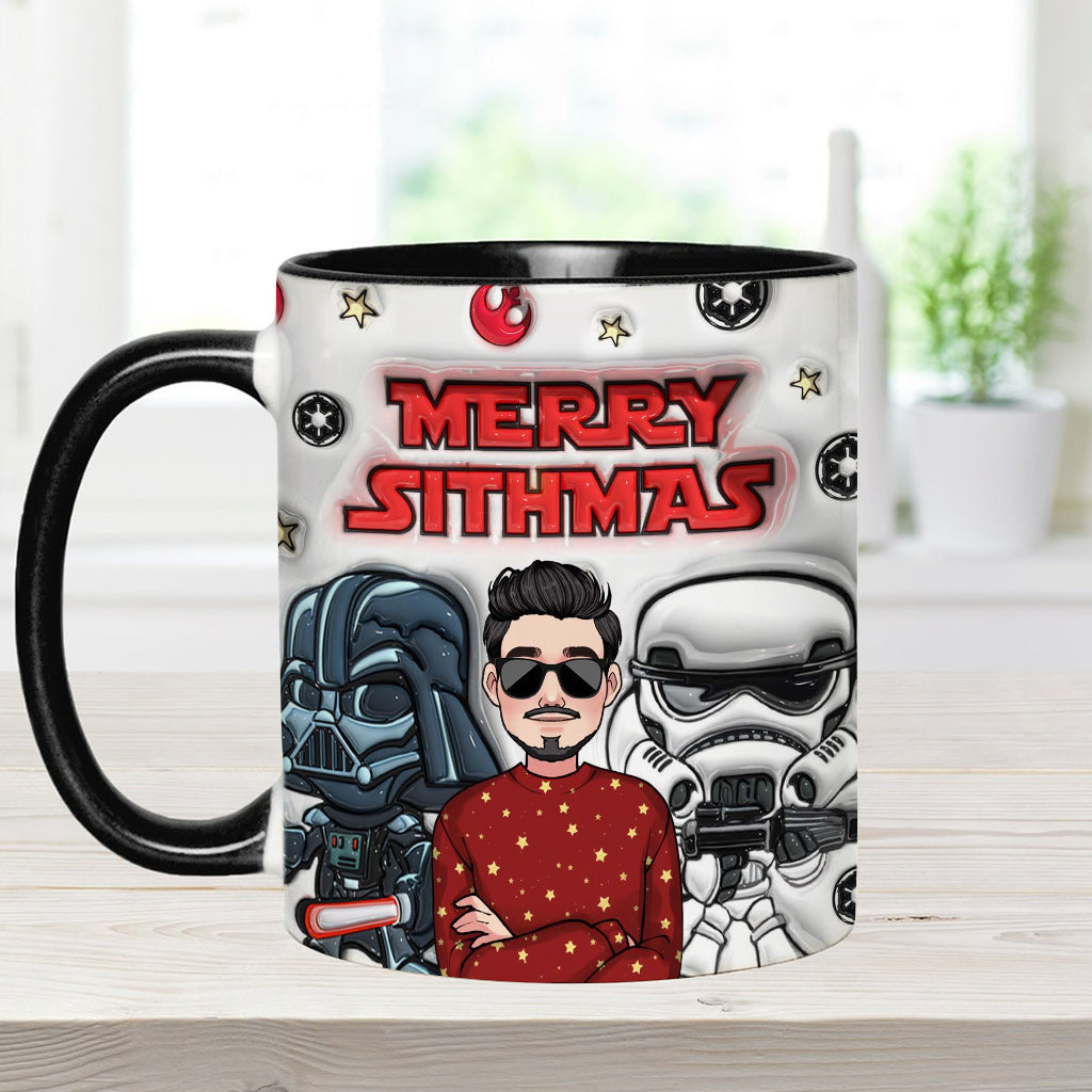 Merry Sithmas - Personalized The Force Accent Mug