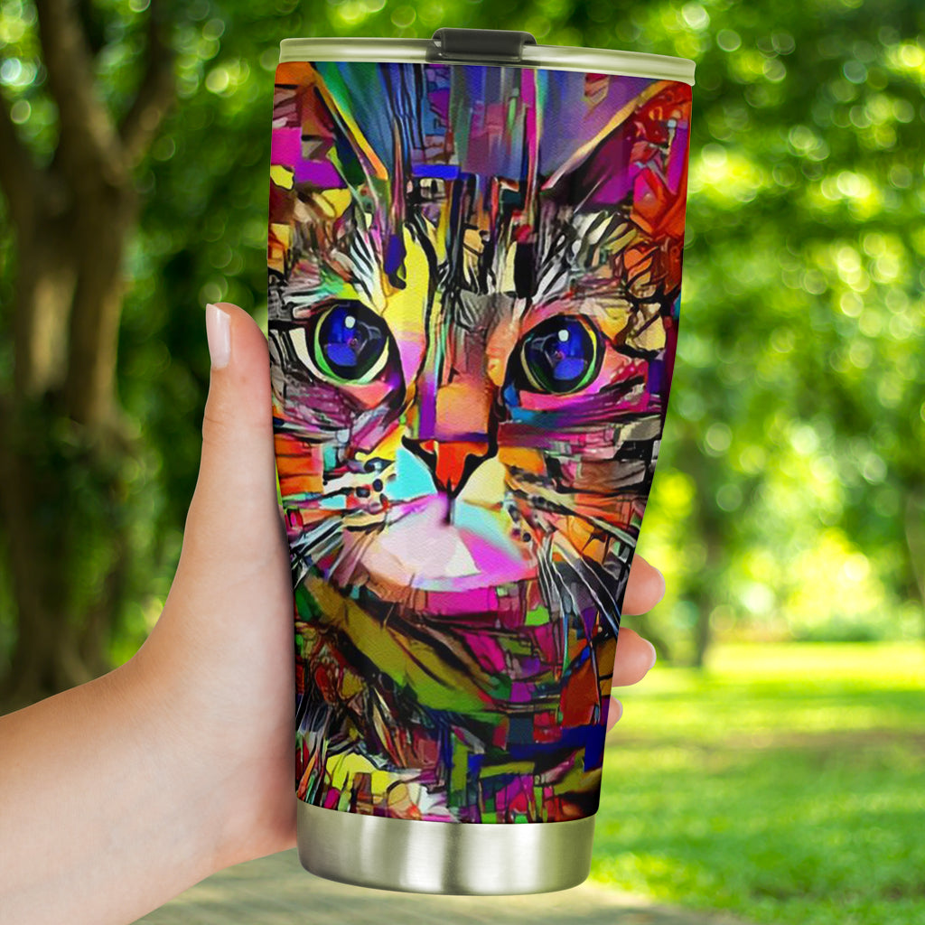 Coloful Cat Cat Tumbler 0622