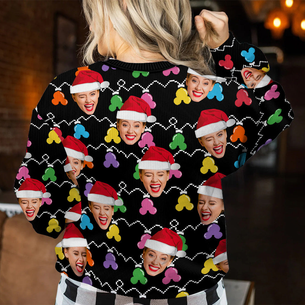 Mouse Ear Merry Christmas - Personalized Mouse Ugly Sweater