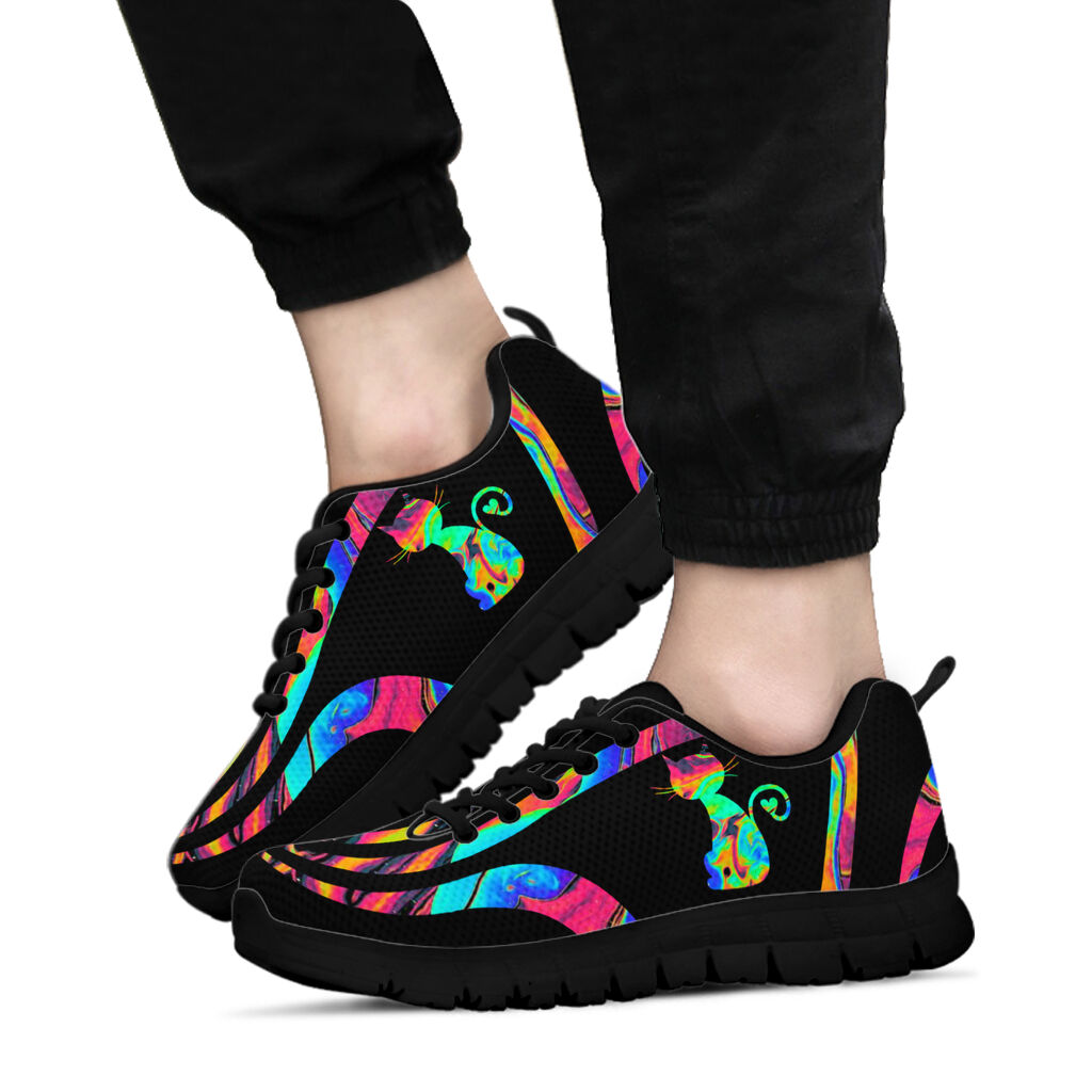 Colorful Hologram Cat Cat Sneakers 0622