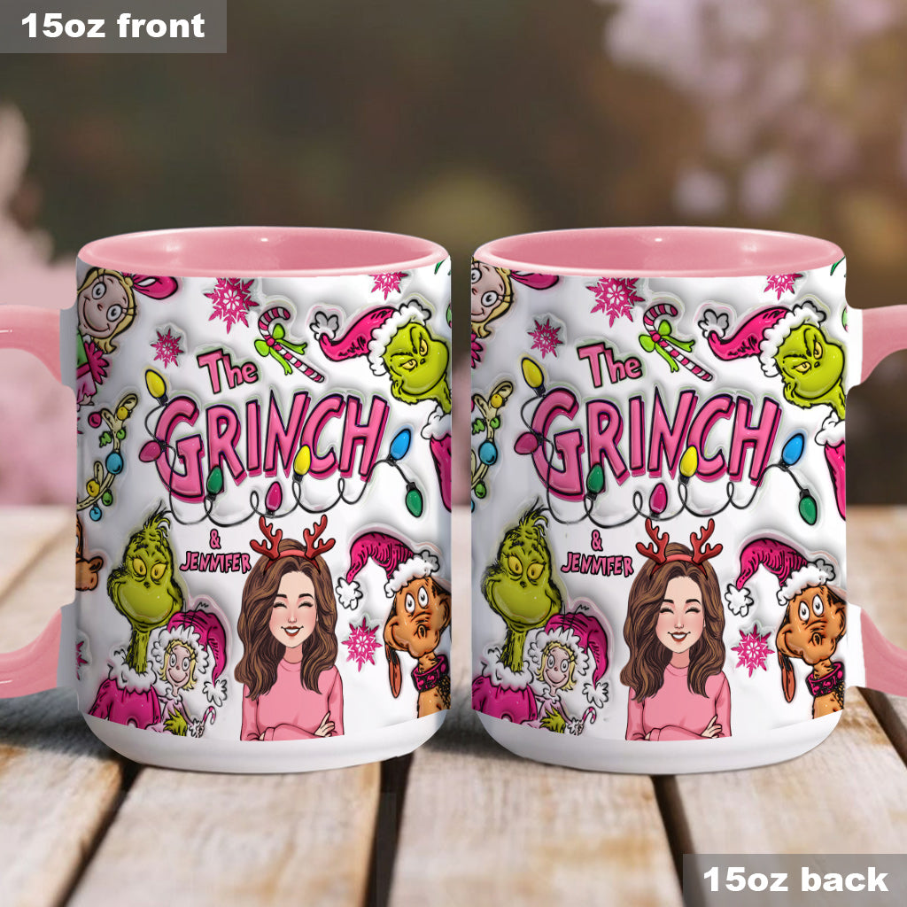The Grinch & Me - Personalized Stole Christmas Accent Mug