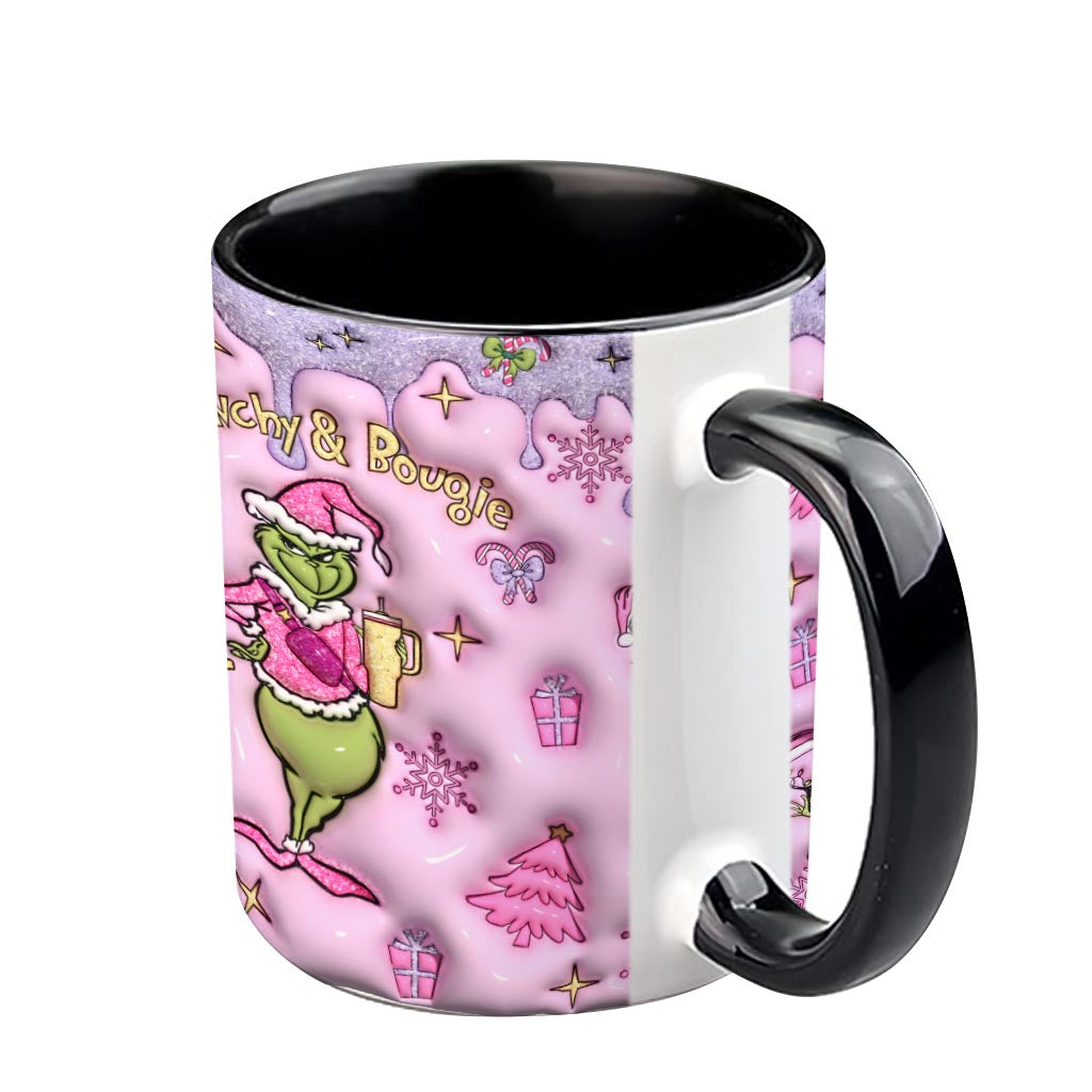 Grinchy & Bougie - Personalized Stole Christmas Accent Mug