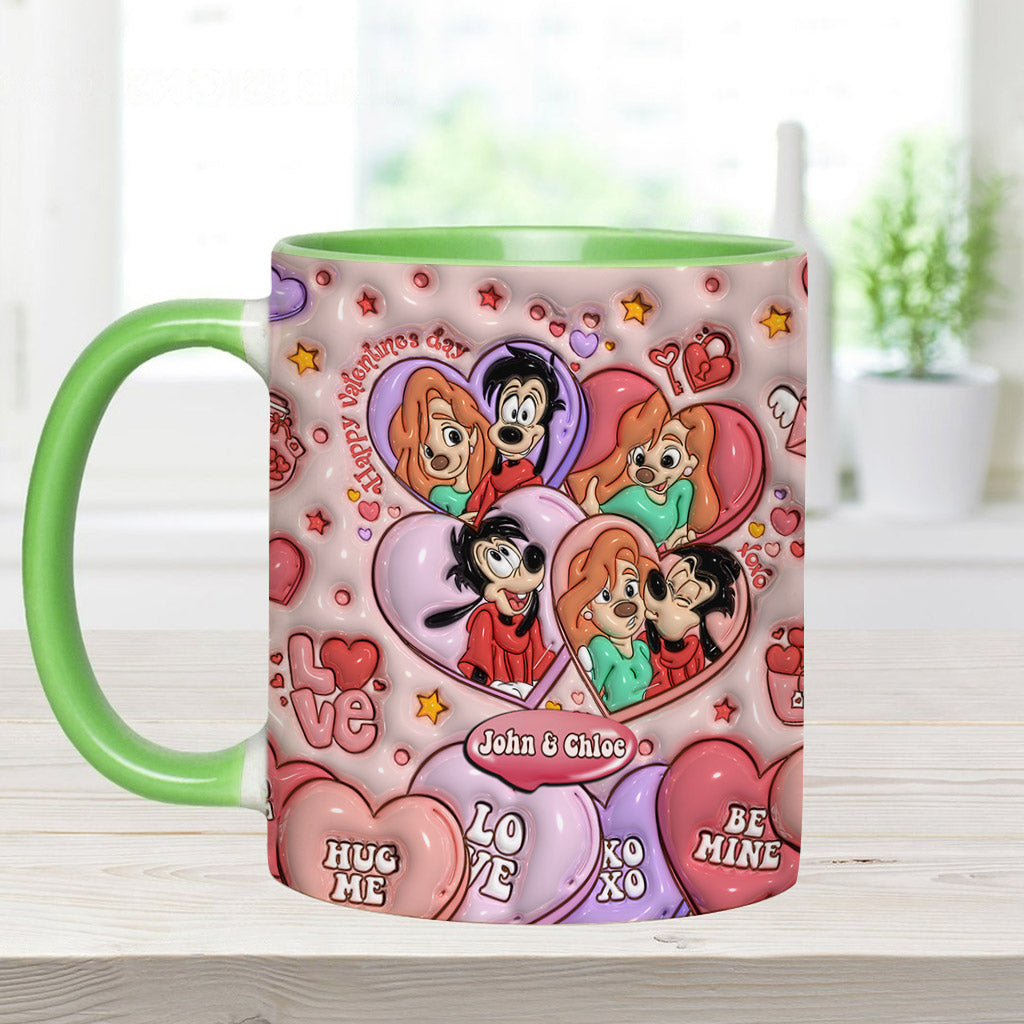 Happy Valentine's Day - Personalized Mouse Accent Mug