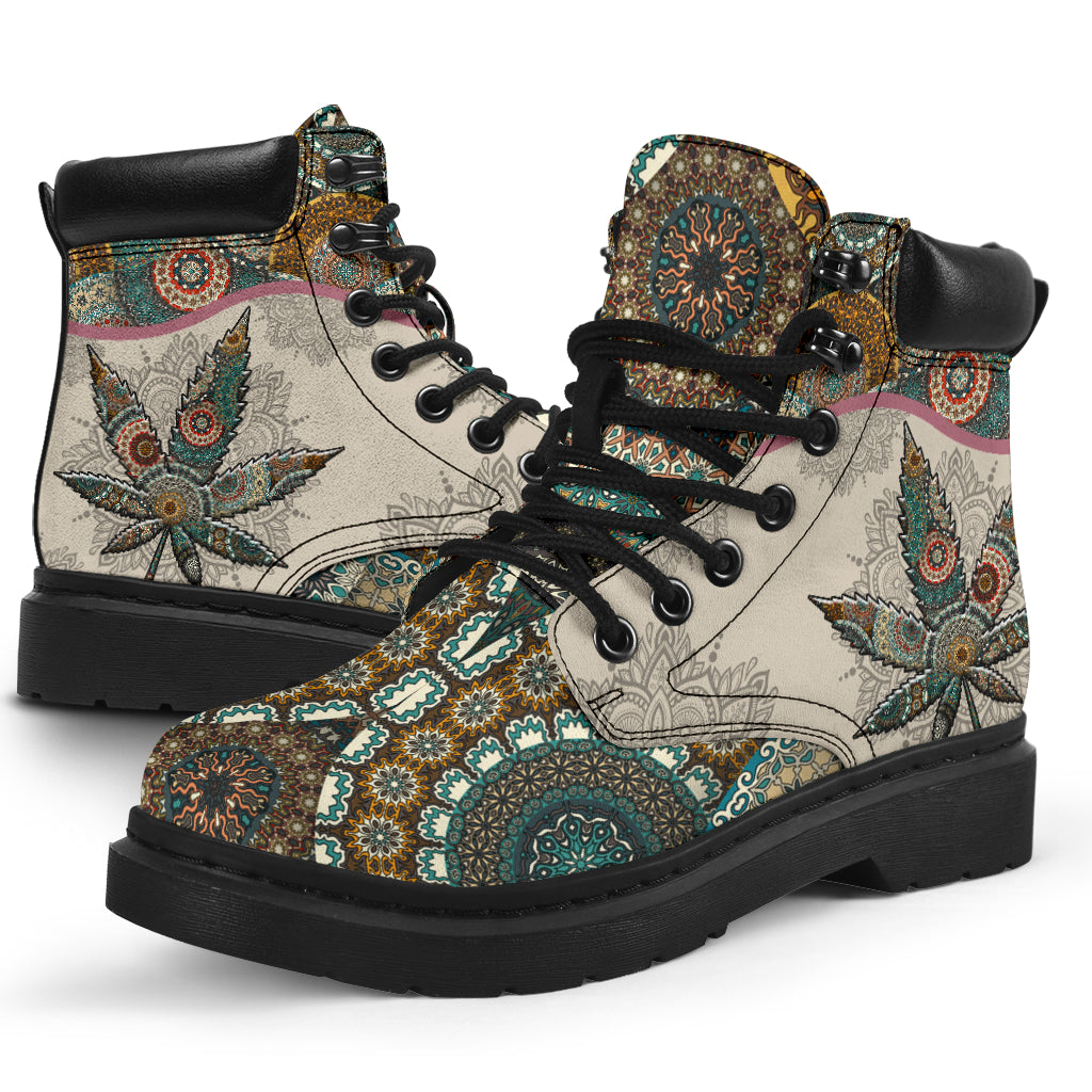 Vintage Mandala - Weed All Season Boots 0822