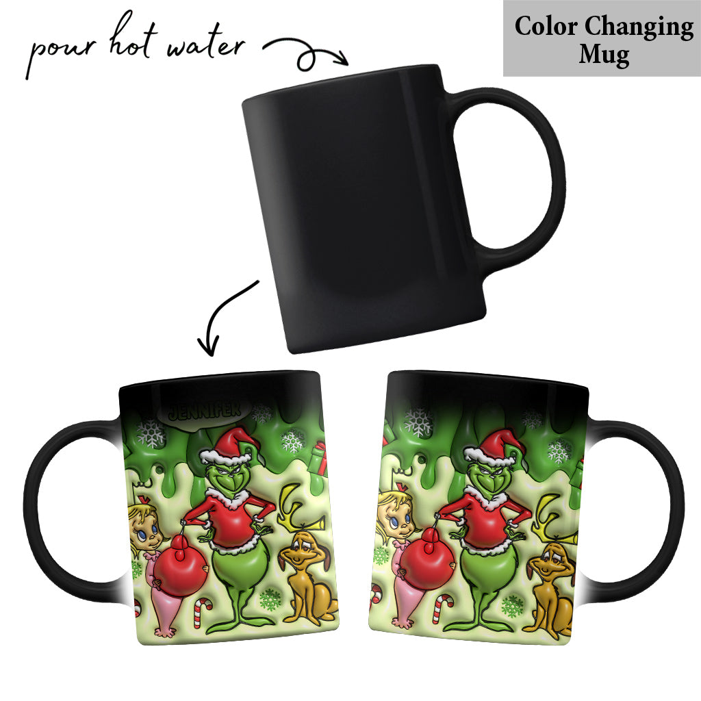 Merry Grinchmas - Personalized Stole Christmas Mug
