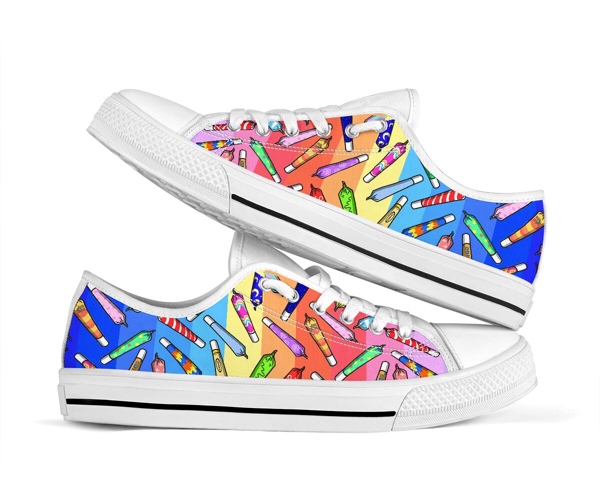 High Everyday And Every Night - Weed Low Top Shoes 0822