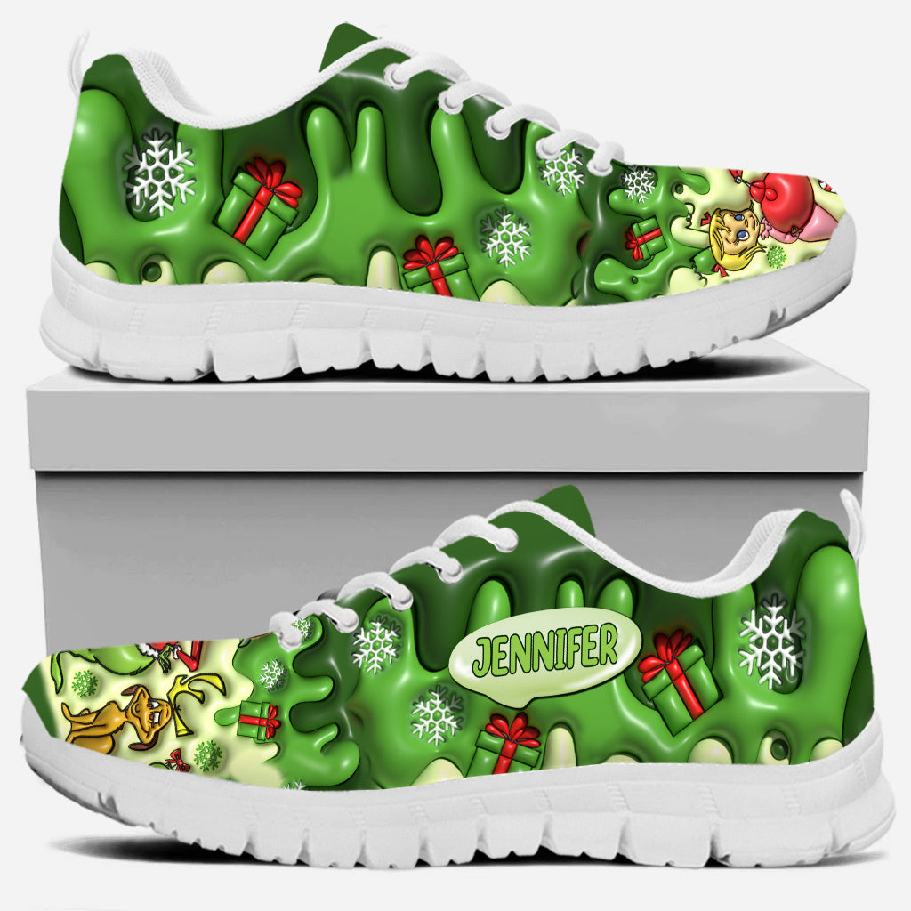 Merry Christmas - Personalized Stole Christmas Sneakers