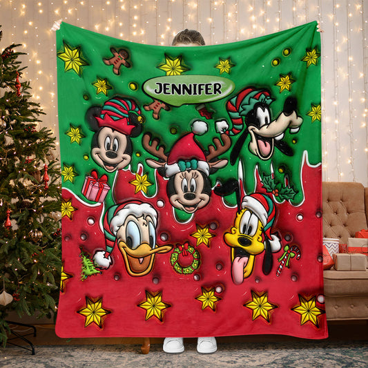 Christmas Is Coming - Personalized Mouse Blanket