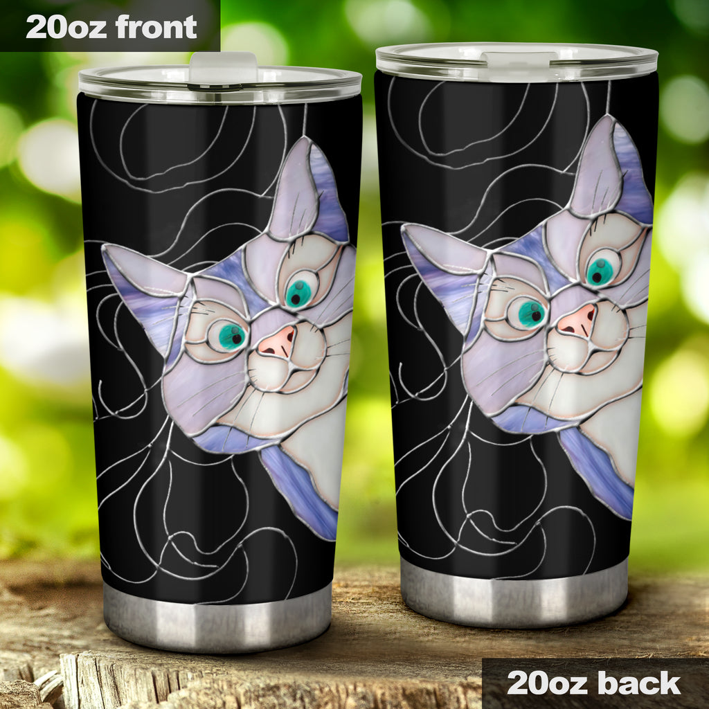 Peeking Cat Cat Tumbler 0622