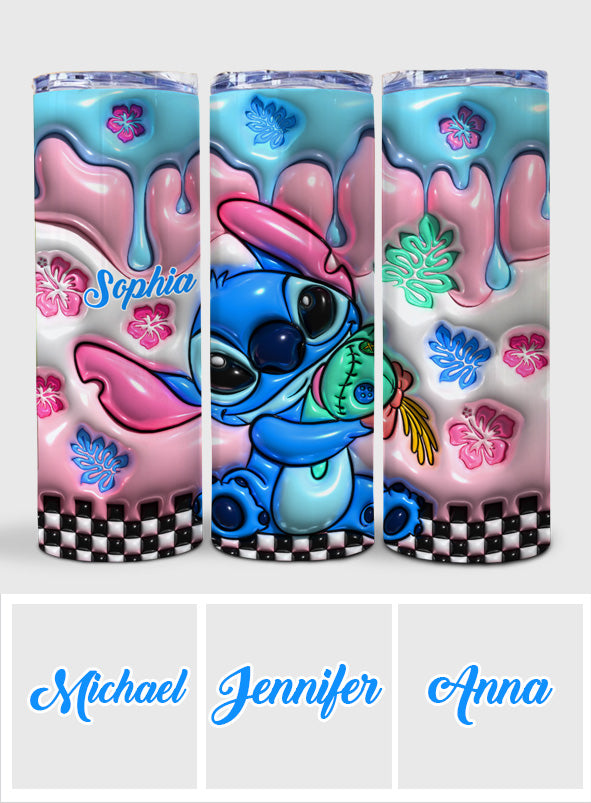 Ohana Means Family - Personalized Ohana Skinny Tumbler