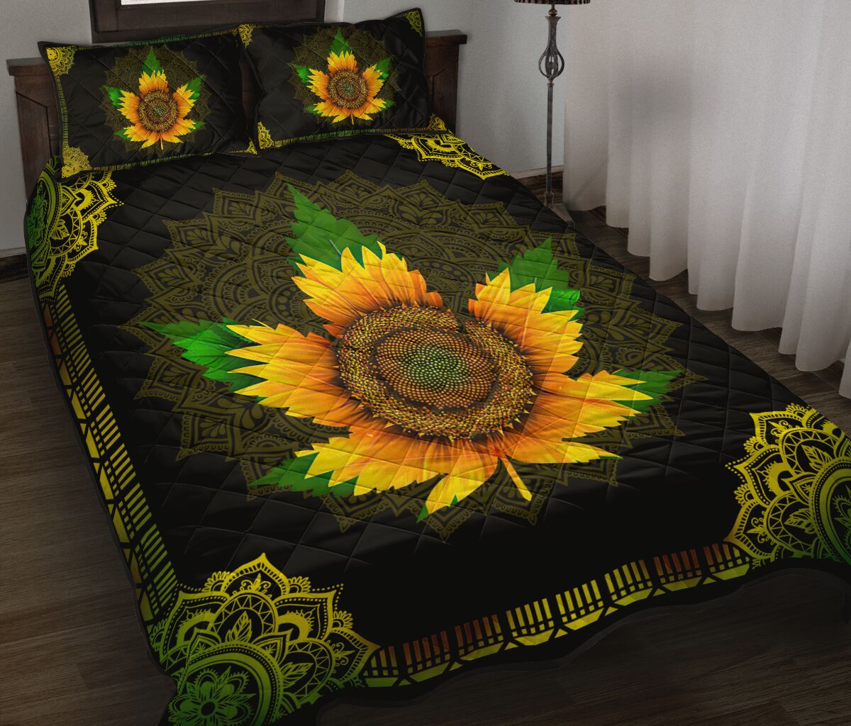 Sunflower Leaf - Weed Quilt Set 0822
