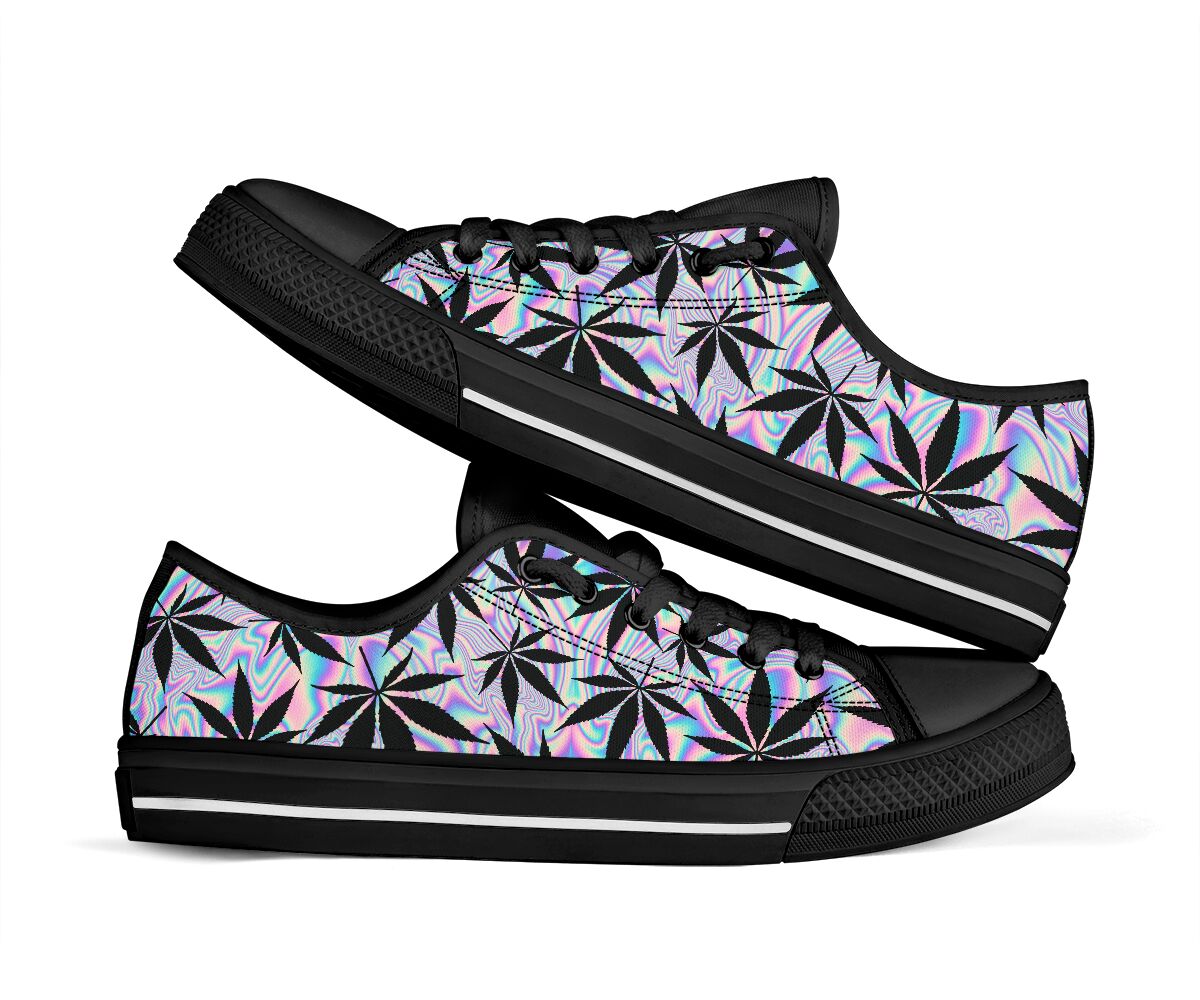 Holographic 420 - Weed Low Top Shoes 0822