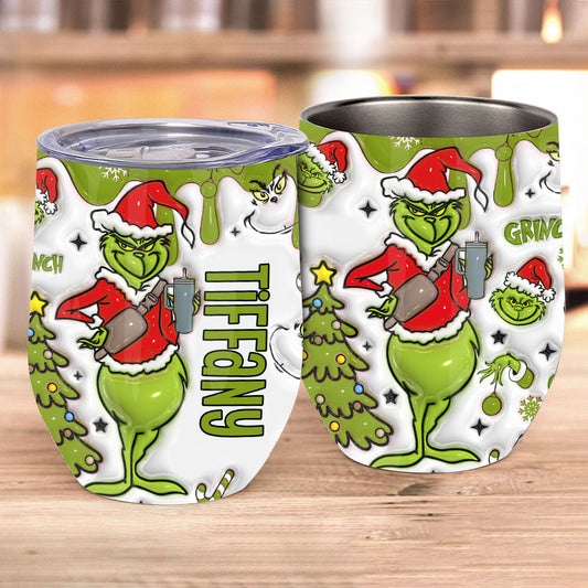 Merry Christmas - Personalized Stole Christmas Wine Tumbler