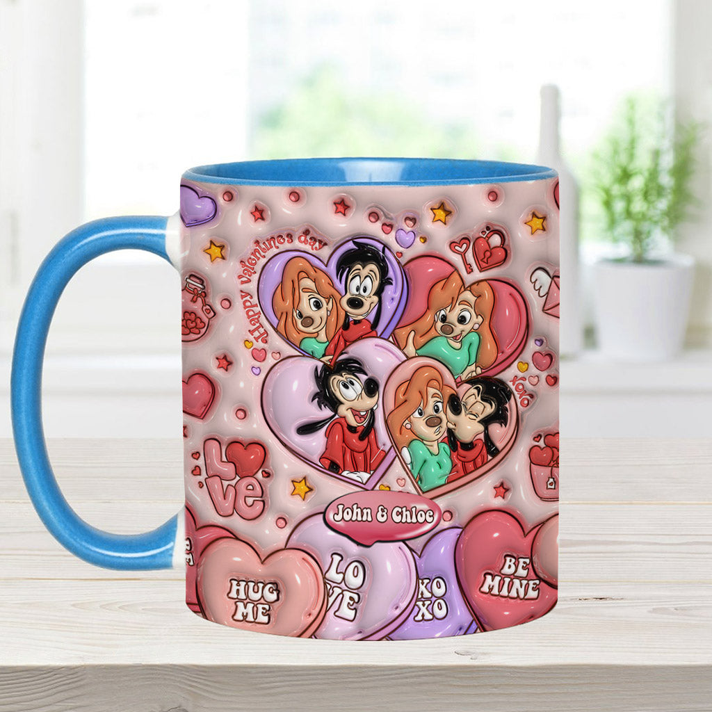 Happy Valentine's Day - Personalized Mouse Accent Mug
