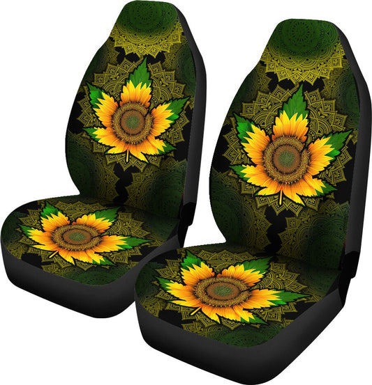 Sunflower Mandala - Weed Seat Covers 0822