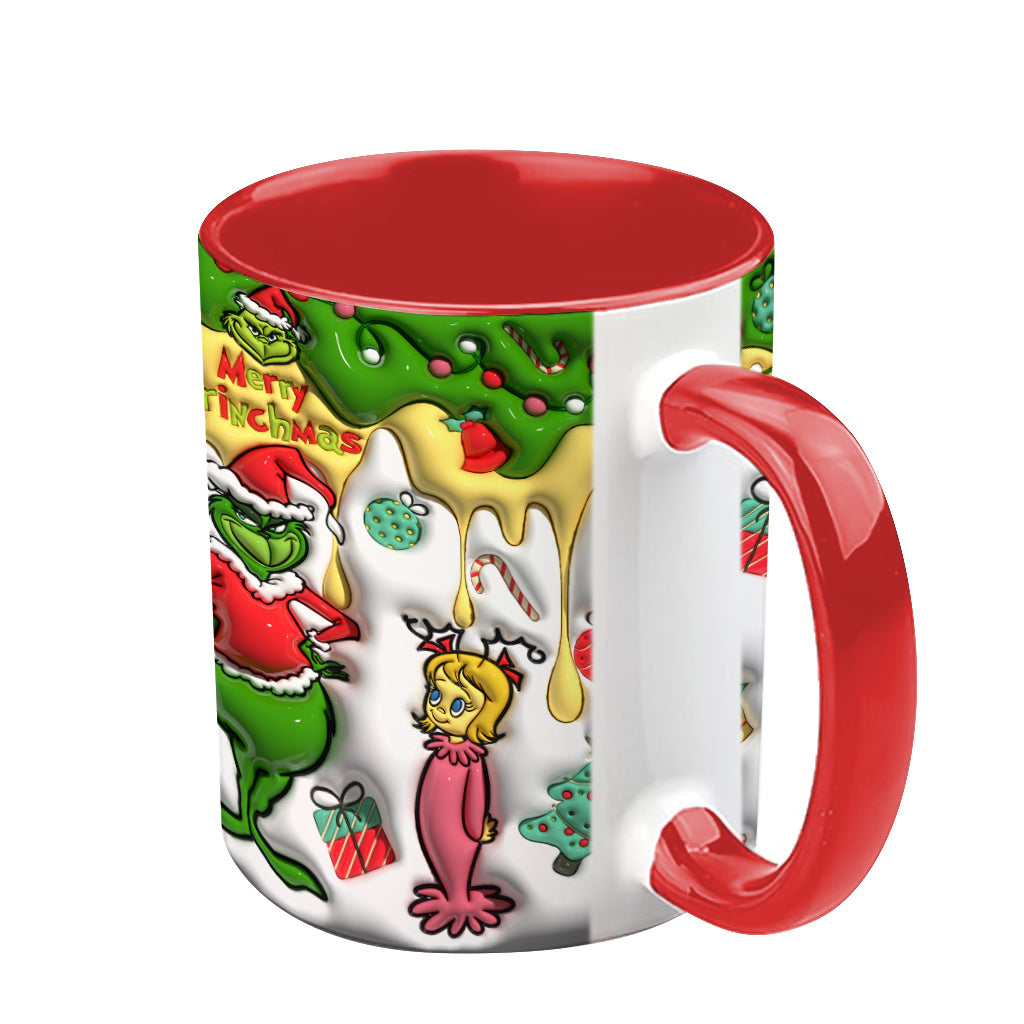 Merry Grinchmas - Personalized Stole Christmas Accent Mug