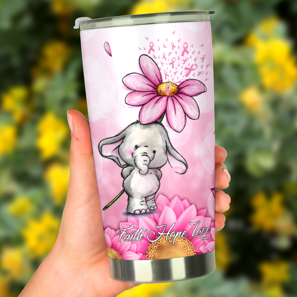 Hope For A Cure Breast Cancer Awareness Tumbler 0622