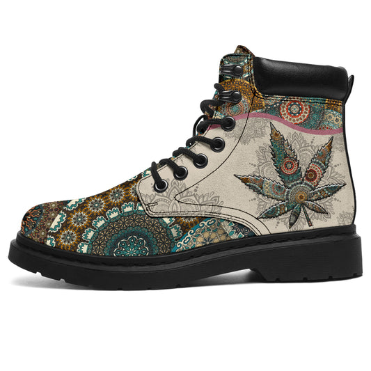 Vintage Mandala - Weed All Season Boots 0822