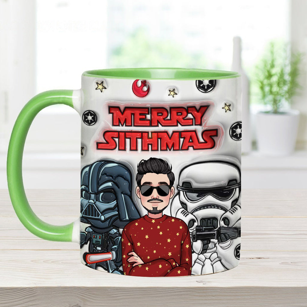 Merry Sithmas - Personalized The Force Accent Mug