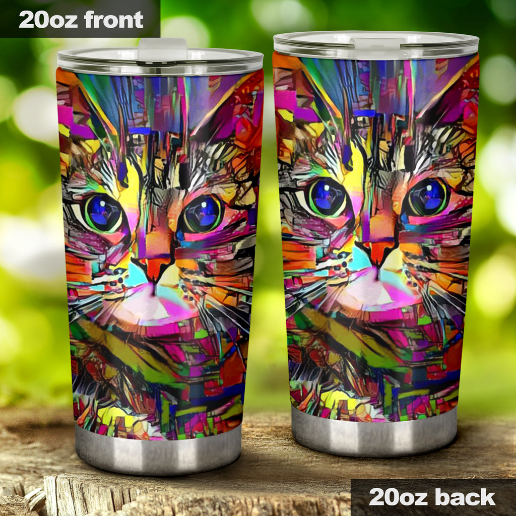 Coloful Cat Cat Tumbler 0622