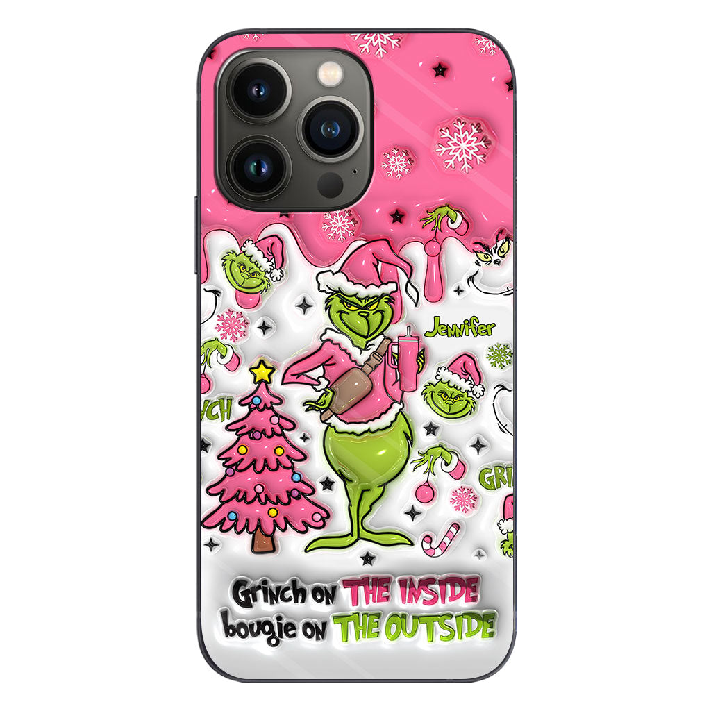 Grinch On The Inside - Personalized Stole Christmas Phone Case