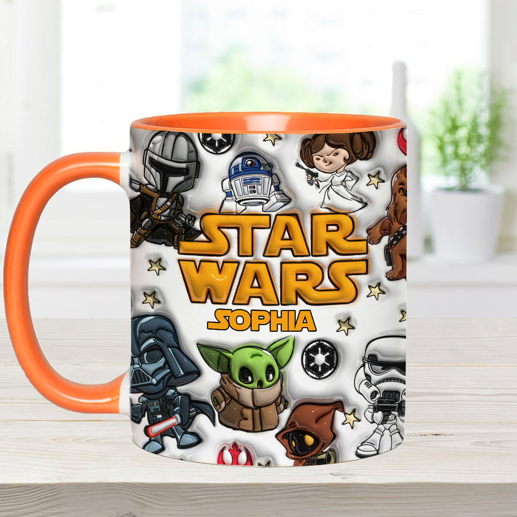 The Galaxy - Personalized The Force Accent Mug