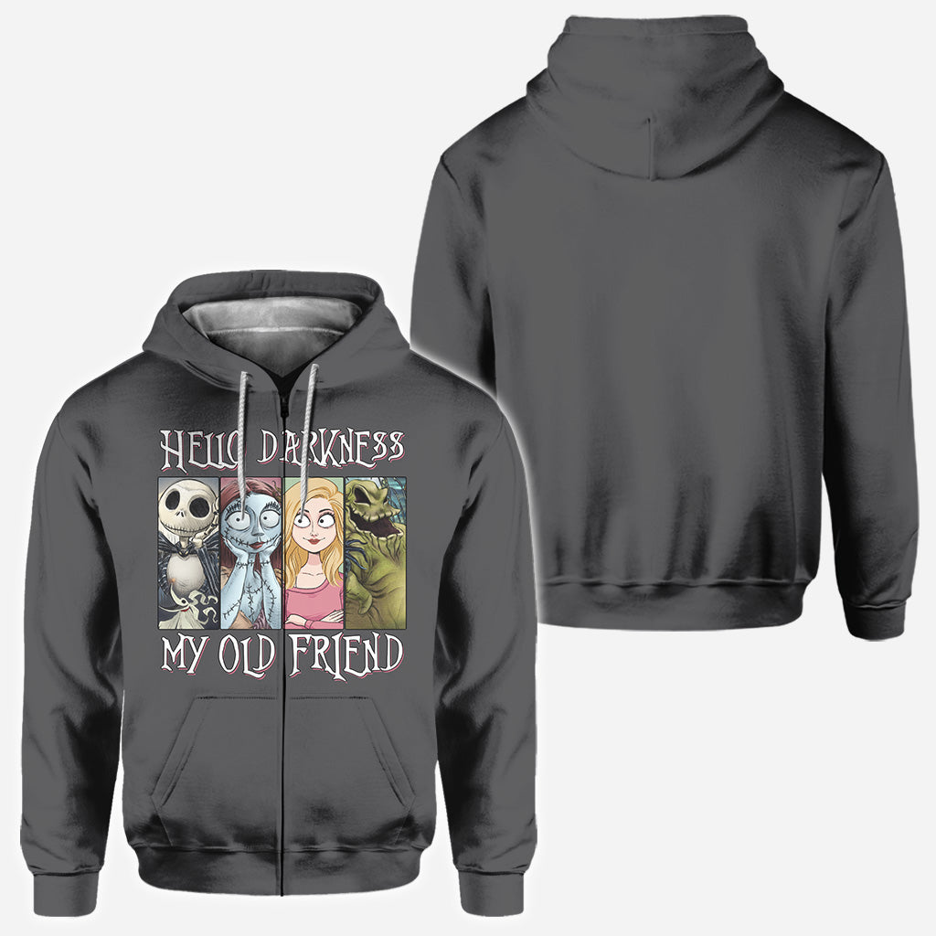 Hello Darkness My Old Friend - Personalized Nightmare All Over Shirt