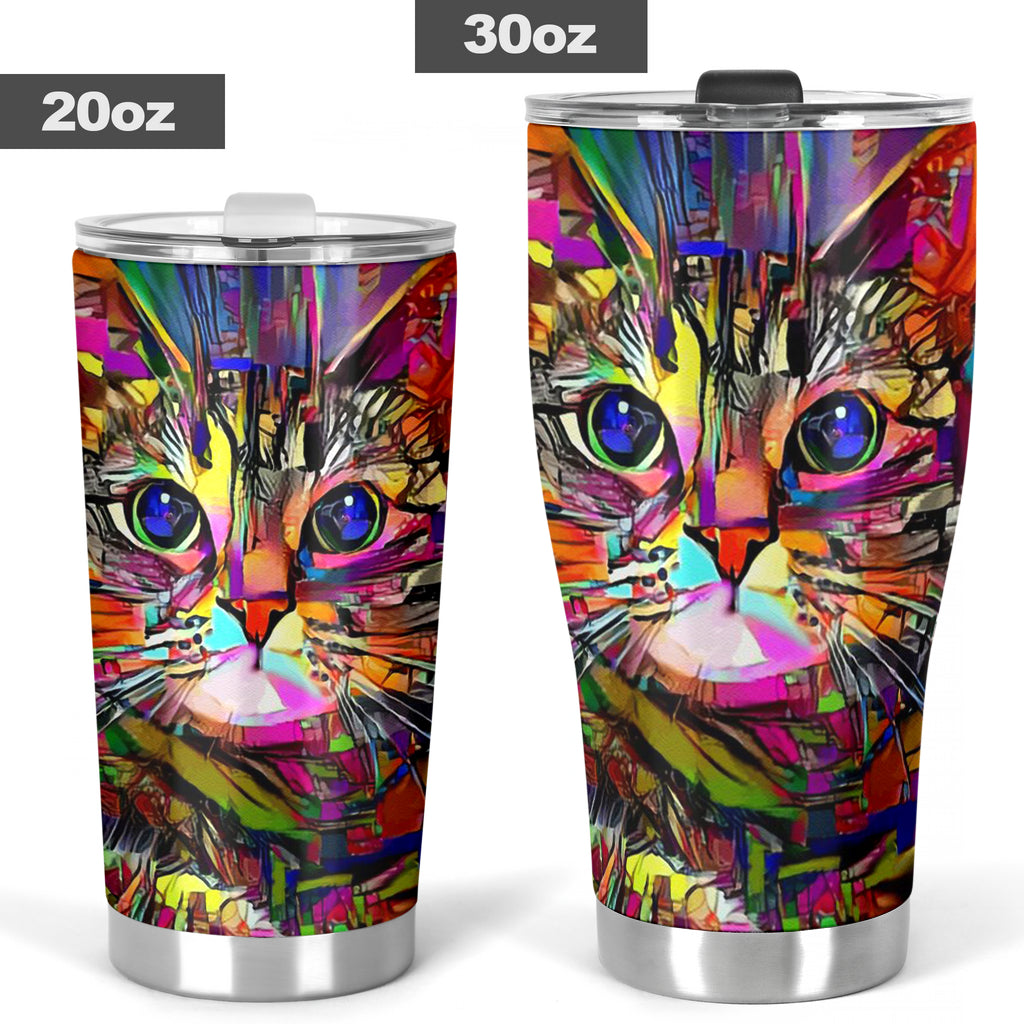 Coloful Cat Cat Tumbler 0622