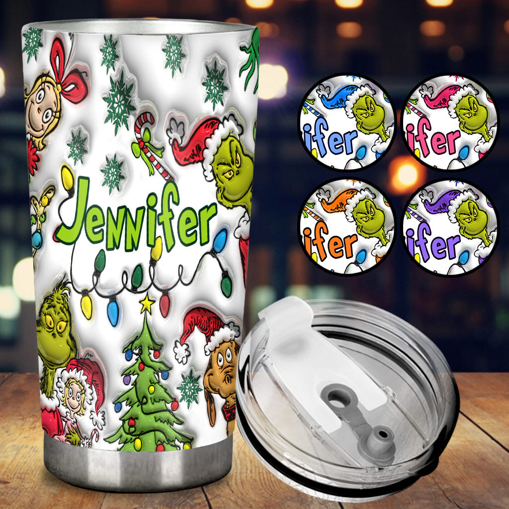 Merry Grinchmas - Personalized Stole Christmas Tumbler