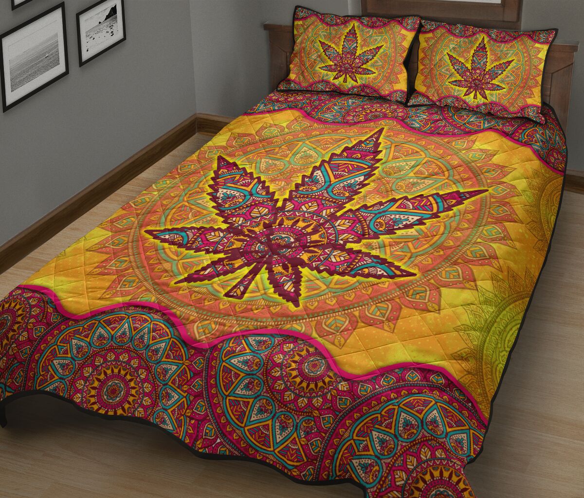 Colorful Mandala - Weed Quilt Set 0822
