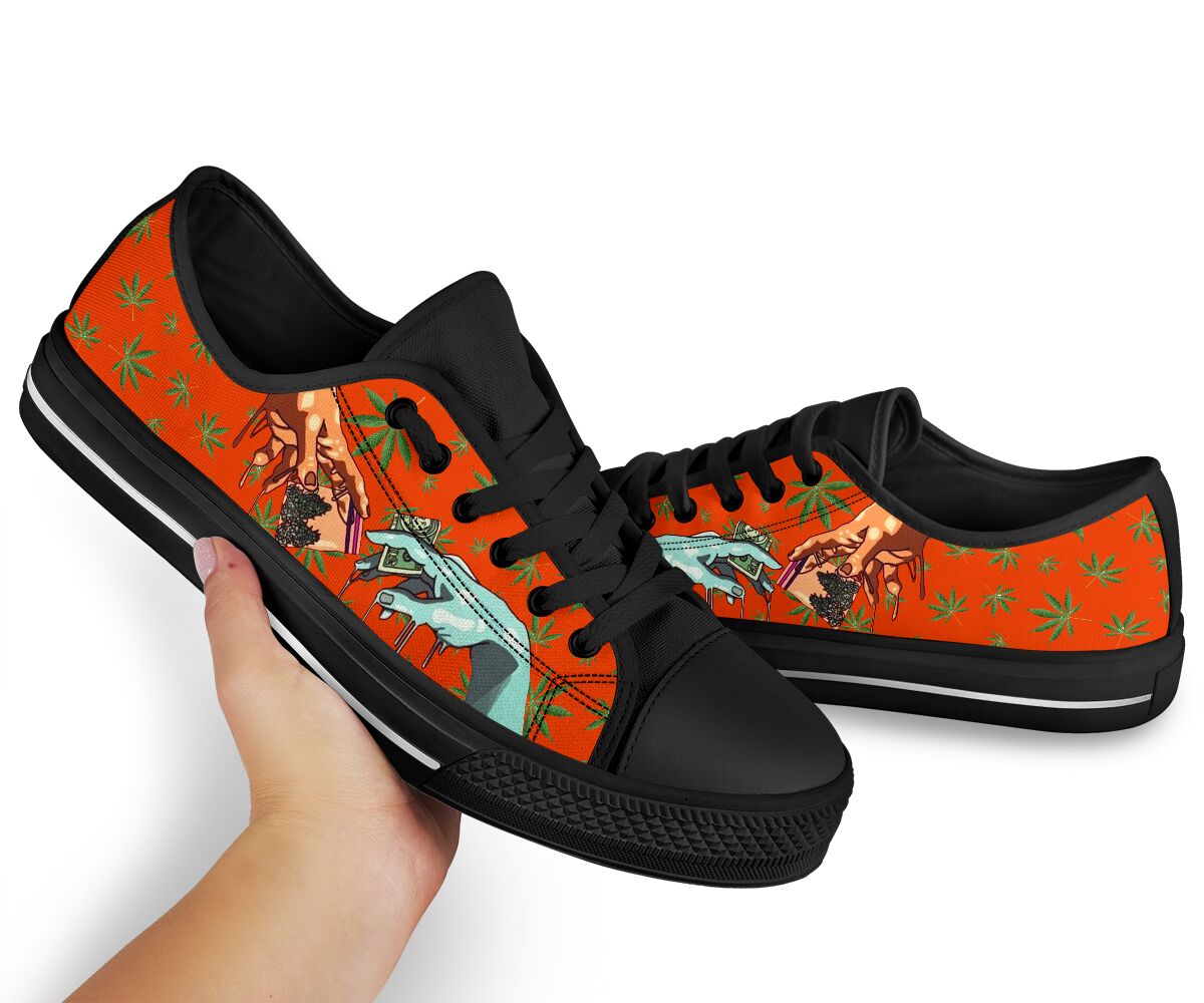 Illusory Dealer - Weed Low Top Shoes 0822