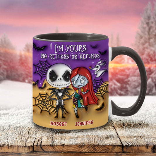 I'm Yours No Returns - Personalized Nightmare Accent Mug