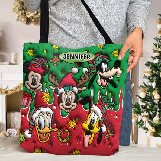 Christmas Is Coming - Personalized Mouse Tote Bag