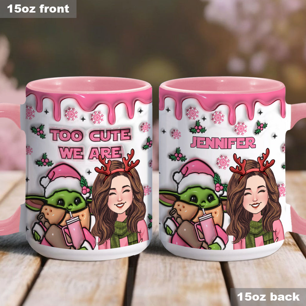 Too Cute We Are - Personalized The Force Accent Mug