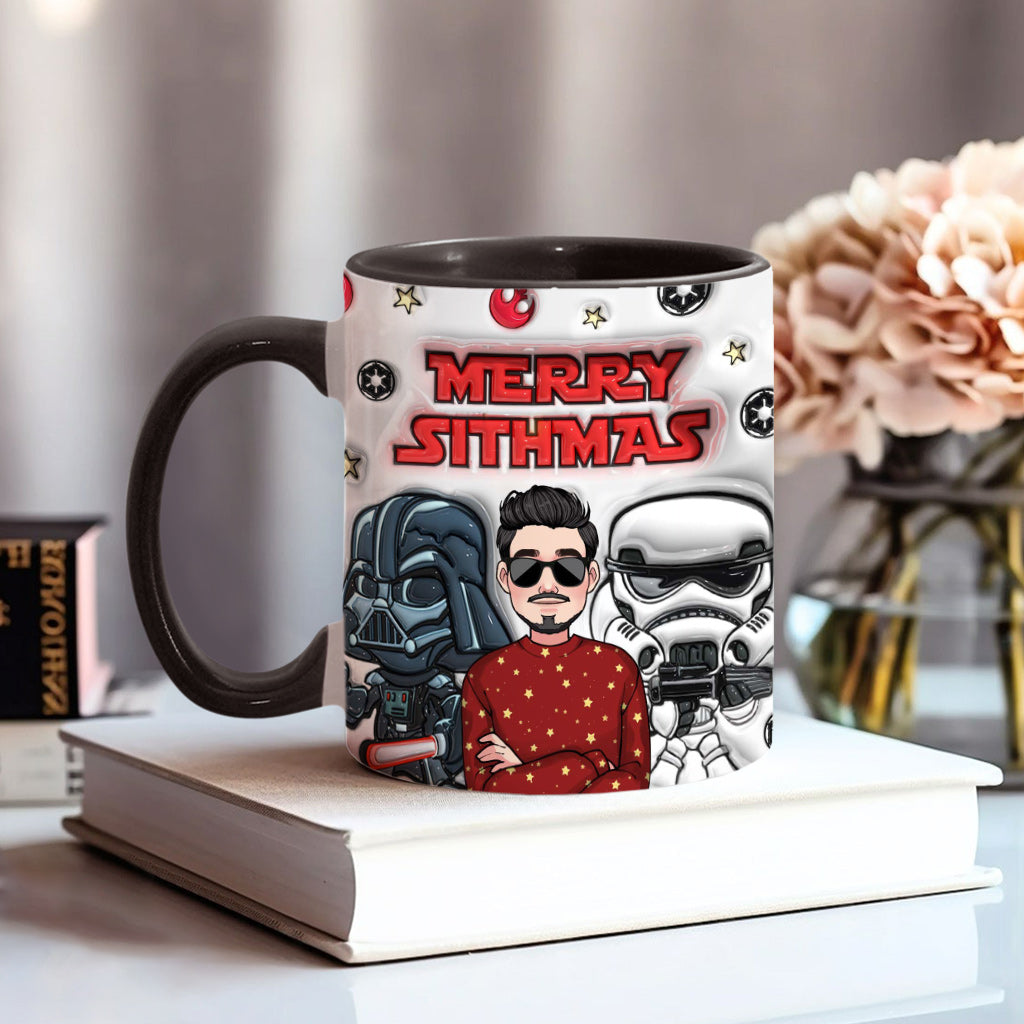 Merry Sithmas - Personalized The Force Accent Mug