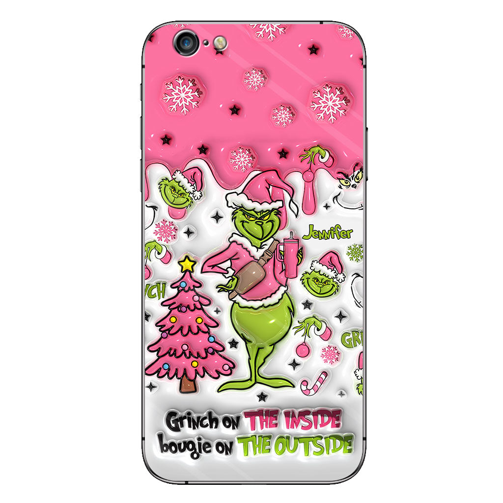 Grinch On The Inside - Personalized Stole Christmas Phone Case