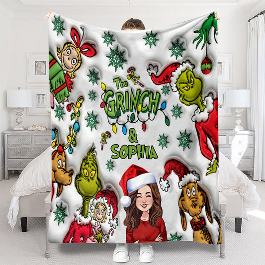 Merry Christmas - Personalized Stole Christmas Blanket