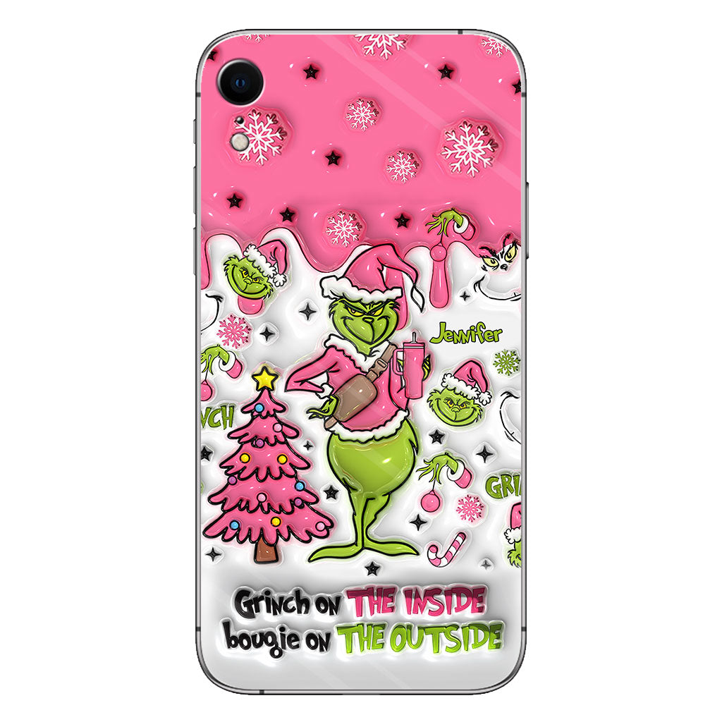 Grinch On The Inside - Personalized Stole Christmas Phone Case